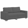 Canapé causeuse gris foncé 180x77x82 cm tissu velours côtelé 617441617441