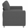 Canapé causeuse gris foncé 180x77x82 cm tissu velours côtelé 617441617441