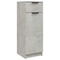 Armoire de salle de bain gris béton 32x34x90 cm 617446617446