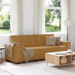 Canapé à 3 places Marron 220x78x84 cm Velours 617450617450