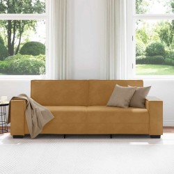 Canapé à 3 places Marron 220x78x84 cm Velours 617450617450