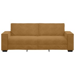 Canapé à 3 places Marron 220x78x84 cm Velours 617450617450