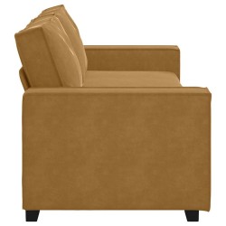 Canapé à 3 places Marron 220x78x84 cm Velours 617450617450