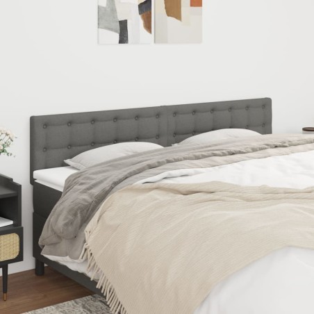 Têtes de lit Gris foncé 180x5x78/88 cm Tissu 617453617453