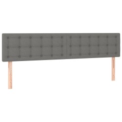 Têtes de lit Gris foncé 180x5x78/88 cm Tissu 617453617453