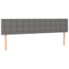 Têtes de lit Gris foncé 180x5x78/88 cm Tissu 617453617453