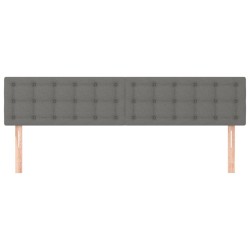 Têtes de lit Gris foncé 180x5x78/88 cm Tissu 617453617453