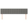Têtes de lit Gris foncé 180x5x78/88 cm Tissu 617453617453