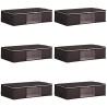 Boîte de rangement avec fenêtre latérale transparente 6 pcs 617457617457