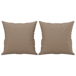 Canapé 2 places avec oreillers cappuccino 120 cm similicuir 617459617459