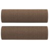 Canapé 2 places avec oreillers décoratifs marron 120 cm tissu 617463617463