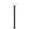 Bornes lumineuses avec détecteur lot de 3 120 cm noir IP44 617468617468