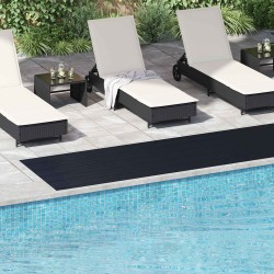 Tapis de sol Noir 1 x 5 m Caoutchouc 617469617469
