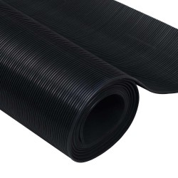 Tapis de sol Noir 1 x 5 m Caoutchouc 617469617469
