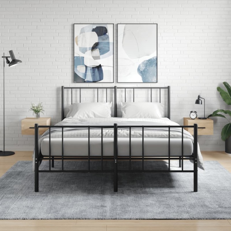 Tables de chevet murales 2 pcs chêne sonoma 35x35x20 cm 617470617470