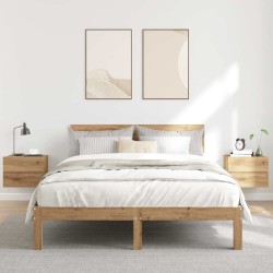 Tables de chevet murales 2 pcs chêne artisanal 40x32x30 cm 617471617471