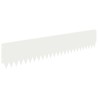 Bordure de Pelouse 30 pcs 103 x 20 cm Acier Blanc 617477617477