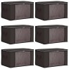 Boîte de rangement avec fenêtre latérale transparente 6 pcs 617479617479