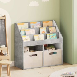 Bibliothèque pour enfants Gris béton 72,5 x 29,5 x 69 cm 617480617480
