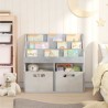 Bibliothèque pour enfants Gris béton 72,5 x 29,5 x 69 cm 617480617480