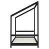 Cadre de lit pour enfants noir 90x190 cm bois de pin massif 617481617481