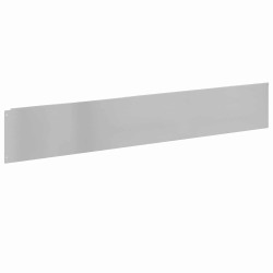 Bordure de Pelouse 30 pcs 100 x 18 cm Acier Argenté 617483617483