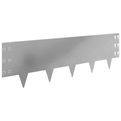 Bordure de Pelouse 30 pcs 100 x 30 cm Acier Argenté 617486617486