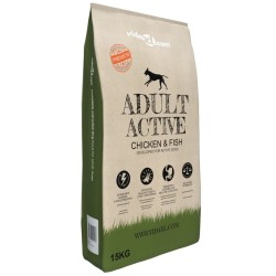 Nourriture sèche pour chiens Adult Active Chicken & Fish 15 kg 617490617490