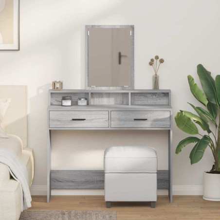 Table de Toilette avec tiroir Gris Sonoma 100 x 41 x 140 cm 617495617495