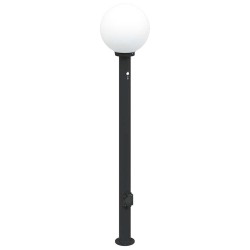 Bornes lumineuses avec détecteur et prise lot de 3 120 cm noir IP44 617499617499