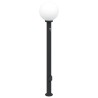Bornes lumineuses avec détecteur et prise lot de 3 120 cm noir IP44 617499617499