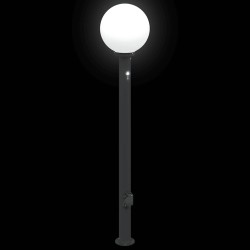 Bornes lumineuses avec détecteur et prise lot de 3 120 cm noir IP44 617499617499