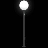 Bornes lumineuses avec détecteur et prise lot de 3 120 cm noir IP44 617499617499