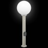 Bornes lumineuses avec détecteur et prise lot de 3 80 cm acier inoxydable IP44 617500617500