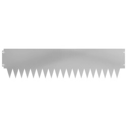 Bordure de Pelouse 30 pcs 103 x 25 cm métal Argenté 617501617501