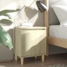 Table de chevet avec pieds en bois Chêne sonoma 40x30x50 cm 617503617503
