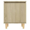 Table de chevet avec pieds en bois Chêne sonoma 40x30x50 cm 617503617503