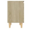 Table de chevet avec pieds en bois Chêne sonoma 40x30x50 cm 617503617503