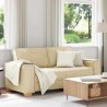 Canapé 2 places Crème 180x78x84 cm Tissu 617504617504