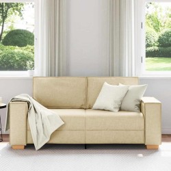 Canapé 2 places Crème 180x78x84 cm Tissu 617504617504