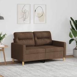 Canapé à 2 places Marron 120 cm Tissu 617505617505