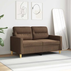 Canapé à 2 places Marron 120 cm Tissu 617505617505