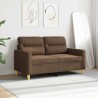 Canapé à 2 places Marron 120 cm Tissu 617505617505
