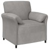 Canapé 1 place Gris clair 88 x 83 x 95 cm Velours 617506617506