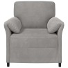 Canapé 1 place Gris clair 88 x 83 x 95 cm Velours 617506617506