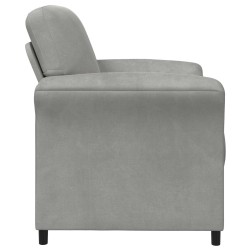 Canapé 1 place Gris clair 88 x 83 x 95 cm Velours 617506617506