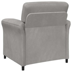 Canapé 1 place Gris clair 88 x 83 x 95 cm Velours 617506617506