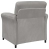 Canapé 1 place Gris clair 88 x 83 x 95 cm Velours 617506617506