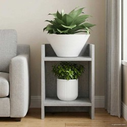Support de Plante Gris Béton 30 x 30 x 40 cm Bois d’ingénierie 617513617513