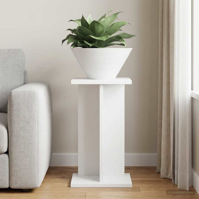 Support de Plante Blanc 25 x 25,5 x 40,5 cm Bois d’ingénierie 617517617517